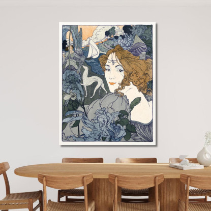Indietro Georges de Feure gdf13 quadro stampato su tela