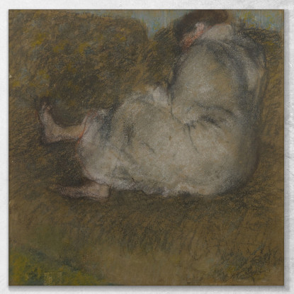 Donna Seduta Su Un Divano Edgar Degas edg166 quadro stampato su tela