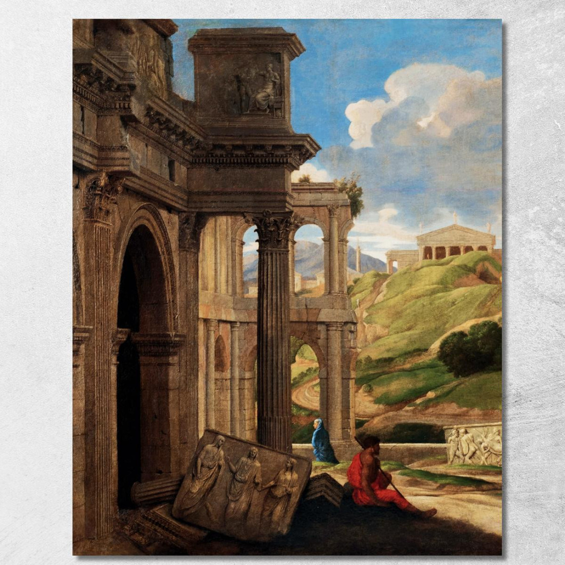 Rovine Antiche Giovanni Paolo Pannini gpp3 quadro stampato su tela Rovine Antiche Giovanni Paolo Pannini gpp3 quadro stampato su tela
