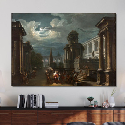 Il Rapimento Di Elena Giovanni Paolo Pannini gpp5 quadro stampato su tela