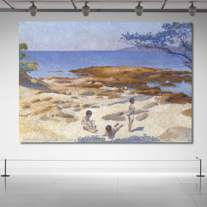 Spiaggia Di Cabasson Henri Edmond Cross hec2 quadro stampato su tela