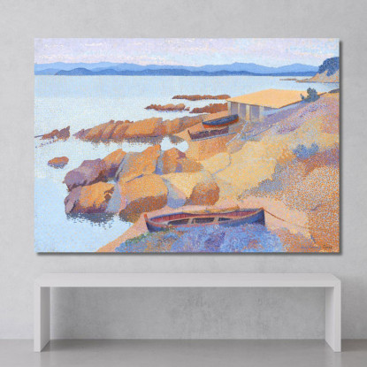 Calanque Des Antibois Henri Edmond Cross hec3 quadro stampato su tela