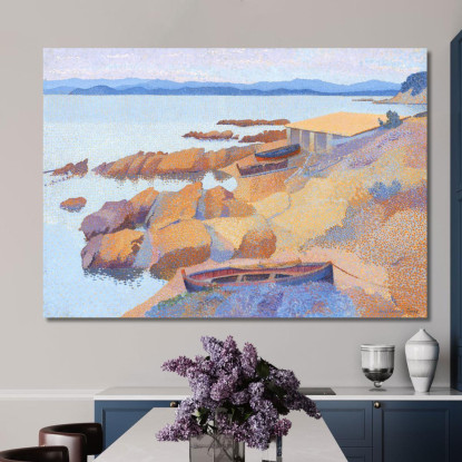 Calanque Des Antibois Henri Edmond Cross hec3 quadro stampato su tela