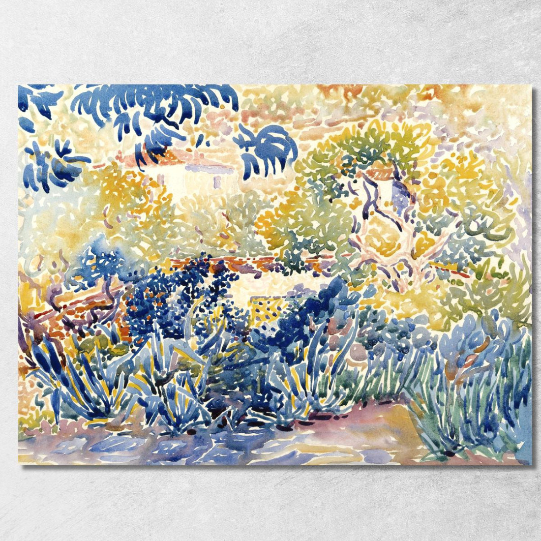 Il Giardino Dell'Artista A Saint-Clair Henri Edmond Cross hec13 quadro stampato su tela