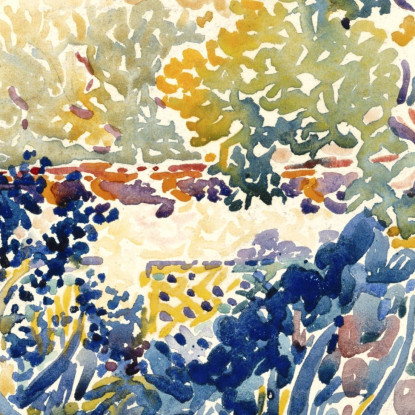 Il Giardino Dell'Artista A Saint-Clair Henri Edmond Cross hec13 quadro stampato su tela