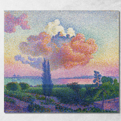 La Nuvola Rosa Henri Edmond Cross hec14 quadro stampato su tela