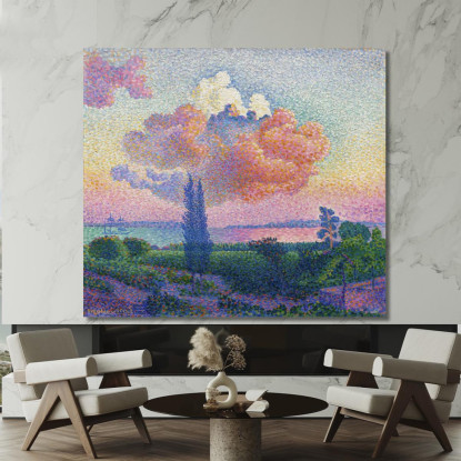 La Nuvola Rosa Henri Edmond Cross hec14 quadro stampato su tela