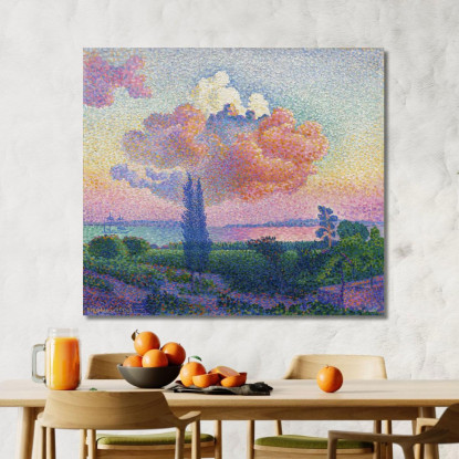 La Nuvola Rosa Henri Edmond Cross hec14 quadro stampato su tela