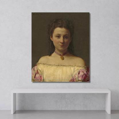 Mademoiselle De Fitz-James Henri Fantin-Latou hfl7 quadro stampato su tela