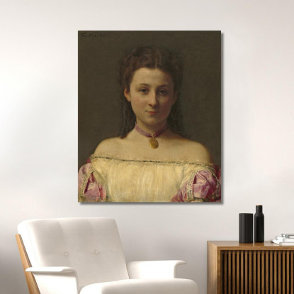 Mademoiselle De Fitz-James Henri Fantin-Latou hfl7 quadro stampato su tela