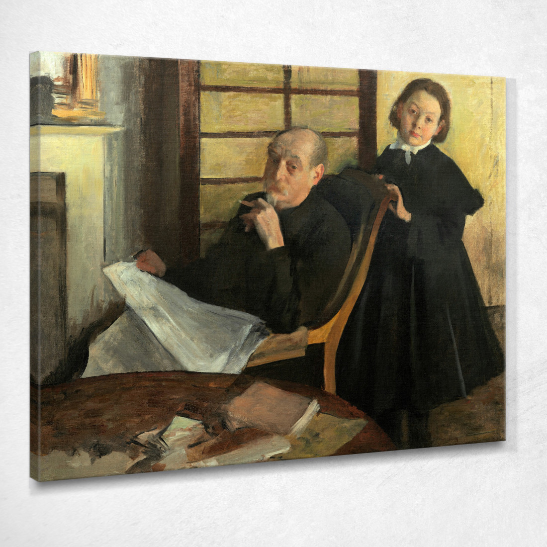 Henri Degas E Sua Nipote Lucie Degas (Zio E Cugino Dell'Artista) Edgar Degas edg179 quadro stampato su tela Henri Degas E Sua Nipote Lucie Degas (Zio E Cugino Dell'Artista) Edgar Degas edg179 quadro stampato su tela