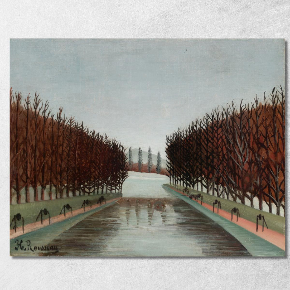 Il Canale Henri Rousseau hrs12 quadro stampato su tela Il Canale Henri Rousseau hrs12 quadro stampato su tela