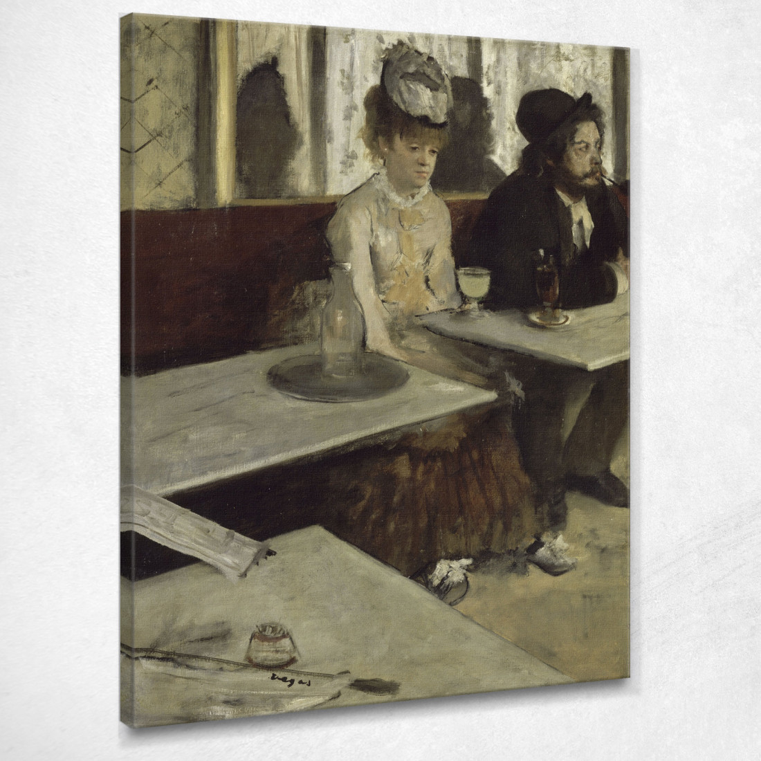 In Un Bar Edgar Degas edg182 quadro stampato su tela In Un Bar Edgar Degas edg182 quadro stampato su tela