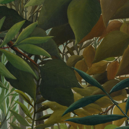 Il Leone Affamato Che Attacca Un'Antilope Henri Rousseau hrs33 quadro stampato su tela