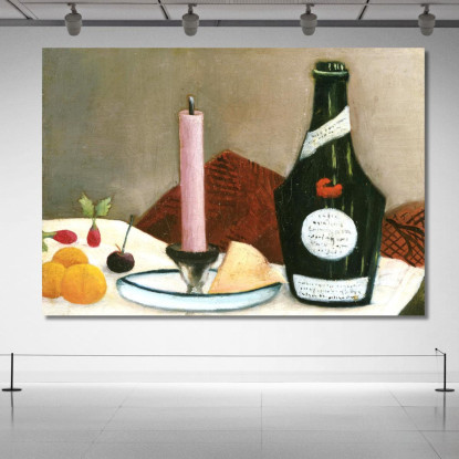 La Candela Rosa Henri Rousseau hrs35 quadro stampato su tela