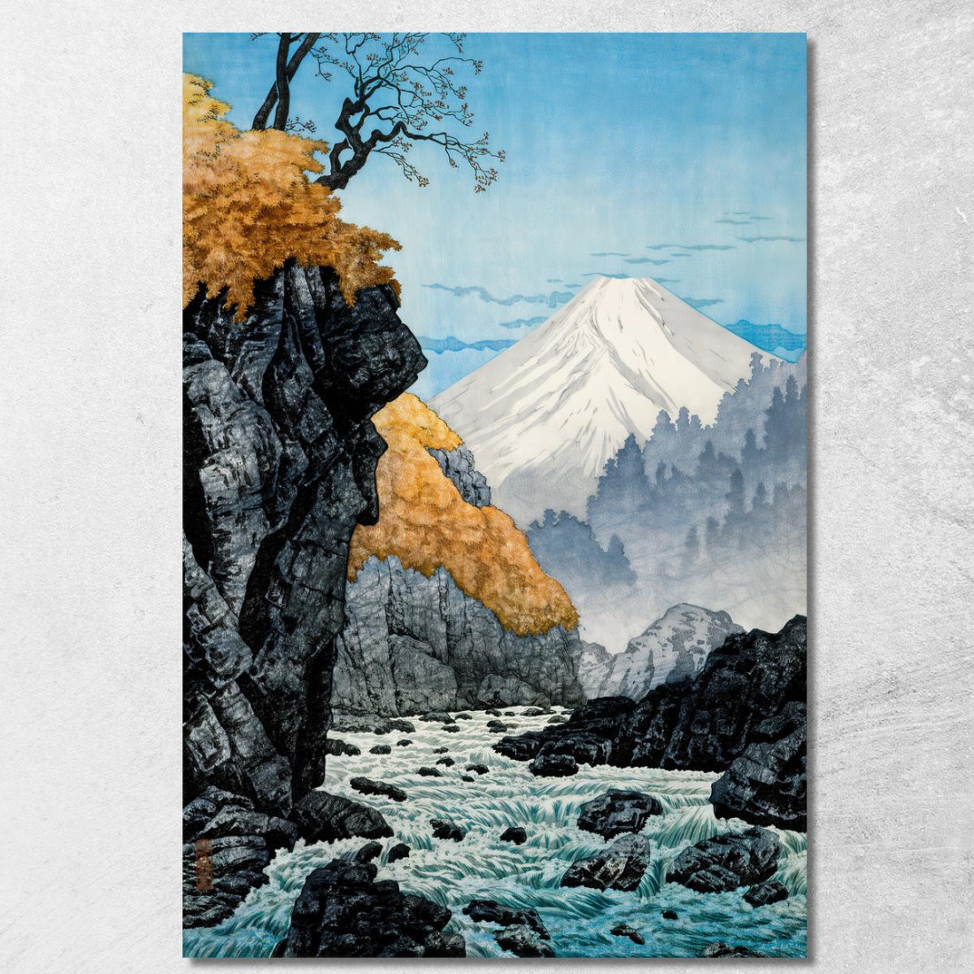 Ai Piedi Del Monte Ashitaka Hiroaki Takahashi htk10 quadro stampato su tela Ai Piedi Del Monte Ashitaka Hiroaki Takahashi htk10 quadro stampato su tela
