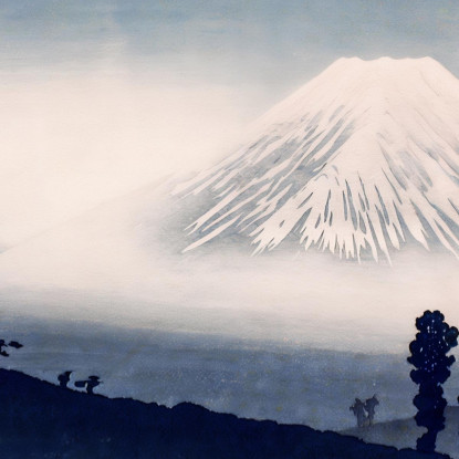 Monte Fuji Hiroaki Takahashi htk21 quadro stampato su tela