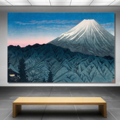 Monte Fuji Da Hakone Hiroaki Takahashi htk22 quadro stampato su tela