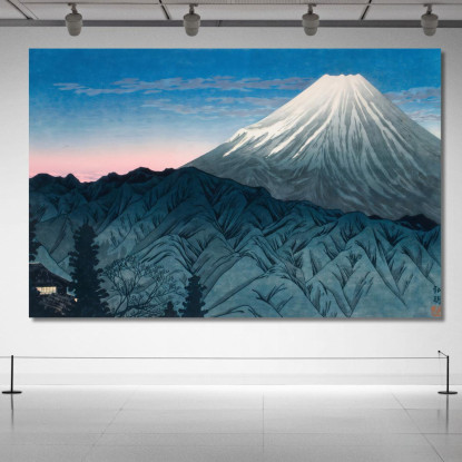 Monte Fuji Da Hakone Hiroaki Takahashi htk22 quadro stampato su tela