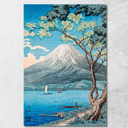 Monte Fuji Dal Lago Yamanaka Hiroaki Takahashi htk23 quadro stampato su tela