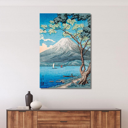 Monte Fuji Dal Lago Yamanaka Hiroaki Takahashi htk23 quadro stampato su tela