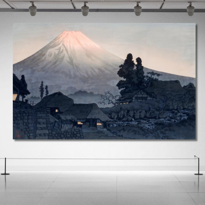 Monte Fuji Da Mizukubo Hiroaki Takahashi htk24 quadro stampato su tela