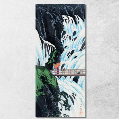 Cascata Shiragumo Di Nikko Hiroaki Takahashi htk34 quadro stampato su tela