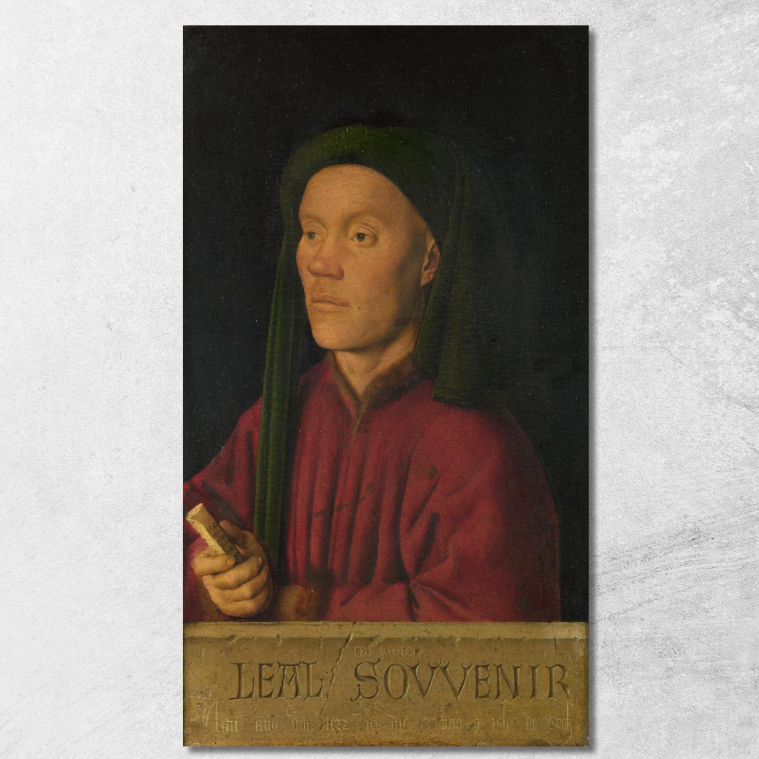 Ritratto Di Un Uomo Léal Souvenir Jan van Eyck jve3 quadro stampato su tela Ritratto Di Un Uomo Léal Souvenir Jan van Eyck jve3 quadro stampato su tela