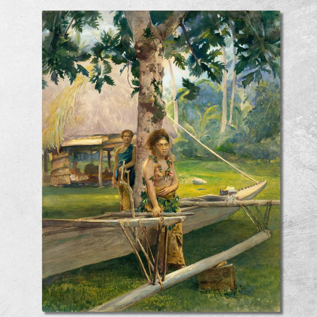 Ritratto Di Faase Il Taupo O Vergine Ufficiale Della Baia Di Fagaloa E Della Sua Duenna Samoa John La Farge jlf21 quadro stampa Ritratto Di Faase Il Taupo O Vergine Ufficiale Della Baia Di Fagaloa E Della Sua Duenna Samoa John La Farge jlf21 quadro stampa