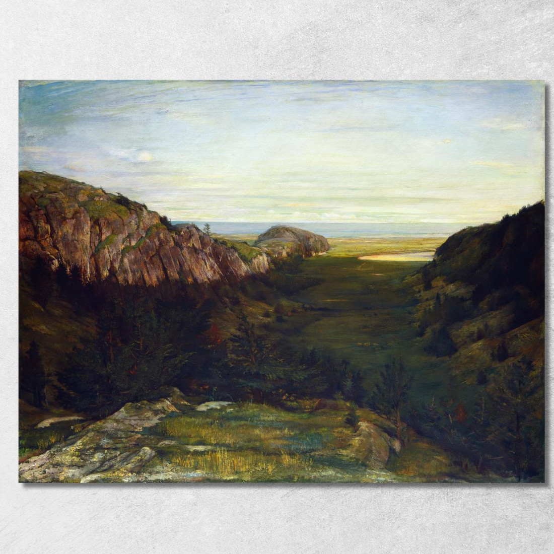 Le Ultime Rocce Paradisiache Della Valle John La Farge jlf35 quadro stampato su tela Le Ultime Rocce Paradisiache Della Valle John La Farge jlf35 quadro stampato su tela