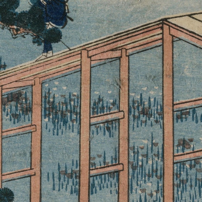 Un'Antica Immagine Del Ponte In Otto Parti Nella Provincia Di Mikawa katsushika hokusai khk2 quadro stampato su tela