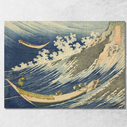 Barche Da Pesca A Choshi A Shimosa katsushika hokusai khk15 quadro stampato su tela