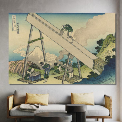 Nelle Montagne Di Totomi katsushika hokusai khk25 quadro stampato su tela