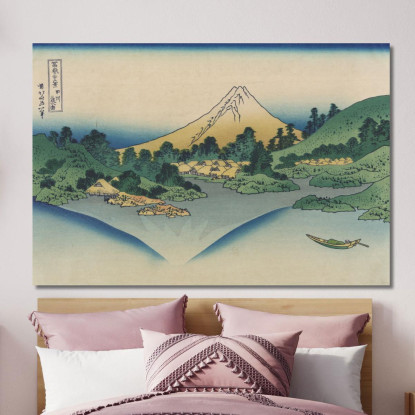 Riflessione Nel Lago Di Misaka Nella Provincia Di Kai katsushika hokusai khk55 quadro stampato su tela