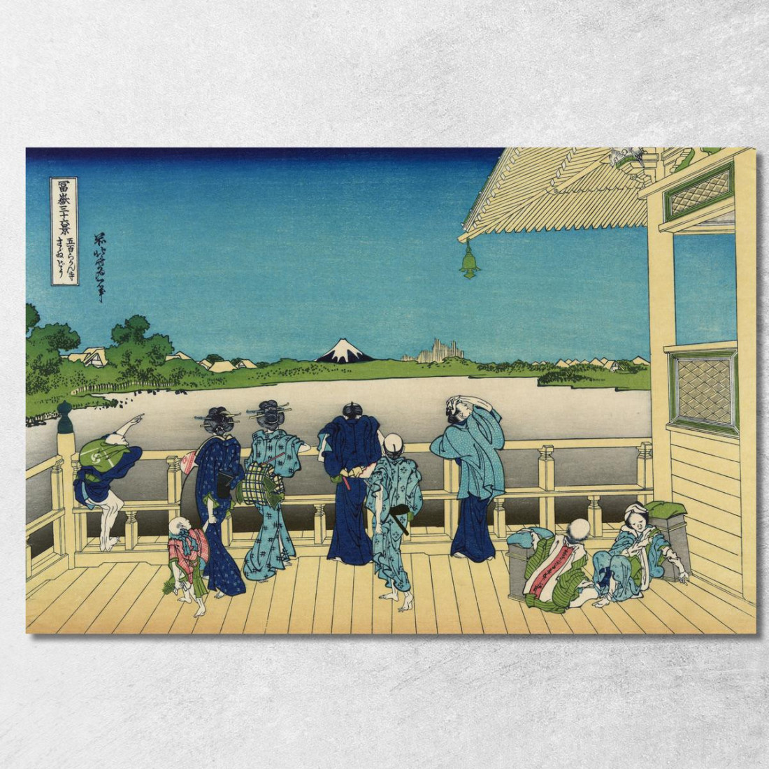 Sazai Hall Tempio Dei Cinquecento Rankan katsushika hokusai khk59 quadro stampato su tela