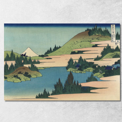 Il Lago Di Hakone Nella Provincia Di Sagami katsushika hokusai khk85 quadro stampato su tela