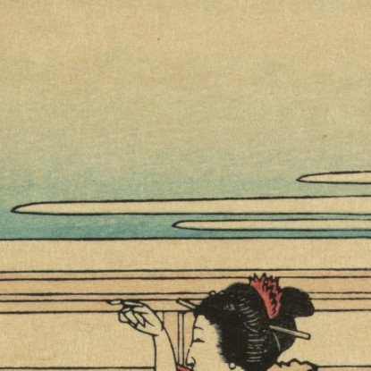 Yoshida Sul Tokaido katsushika hokusai khk102 quadro stampato su tela