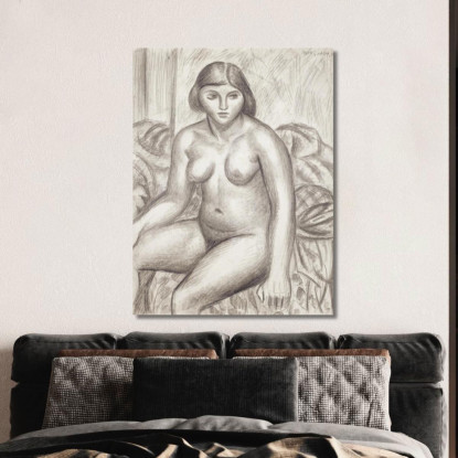 Nudo Femminile Mark Gertler mgr4 quadro stampato su tela