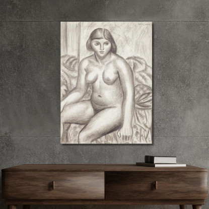 Nudo Femminile Mark Gertler mgr4 quadro stampato su tela