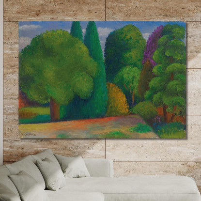 Paesaggio Fila Di Alberi Mark Gertler mgr10 quadro stampato su tela