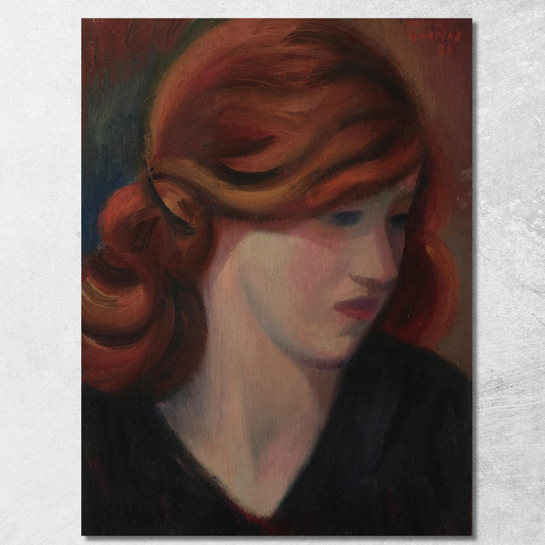 Ritratto Di Jean Kemp Mark Gertler mgr17 quadro stampato su tela Ritratto Di Jean Kemp Mark Gertler mgr17 quadro stampato su tela