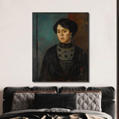 Ritratto Della Sorella Dell'Artista Sophie Mark Gertler mgr19 quadro stampato su tela