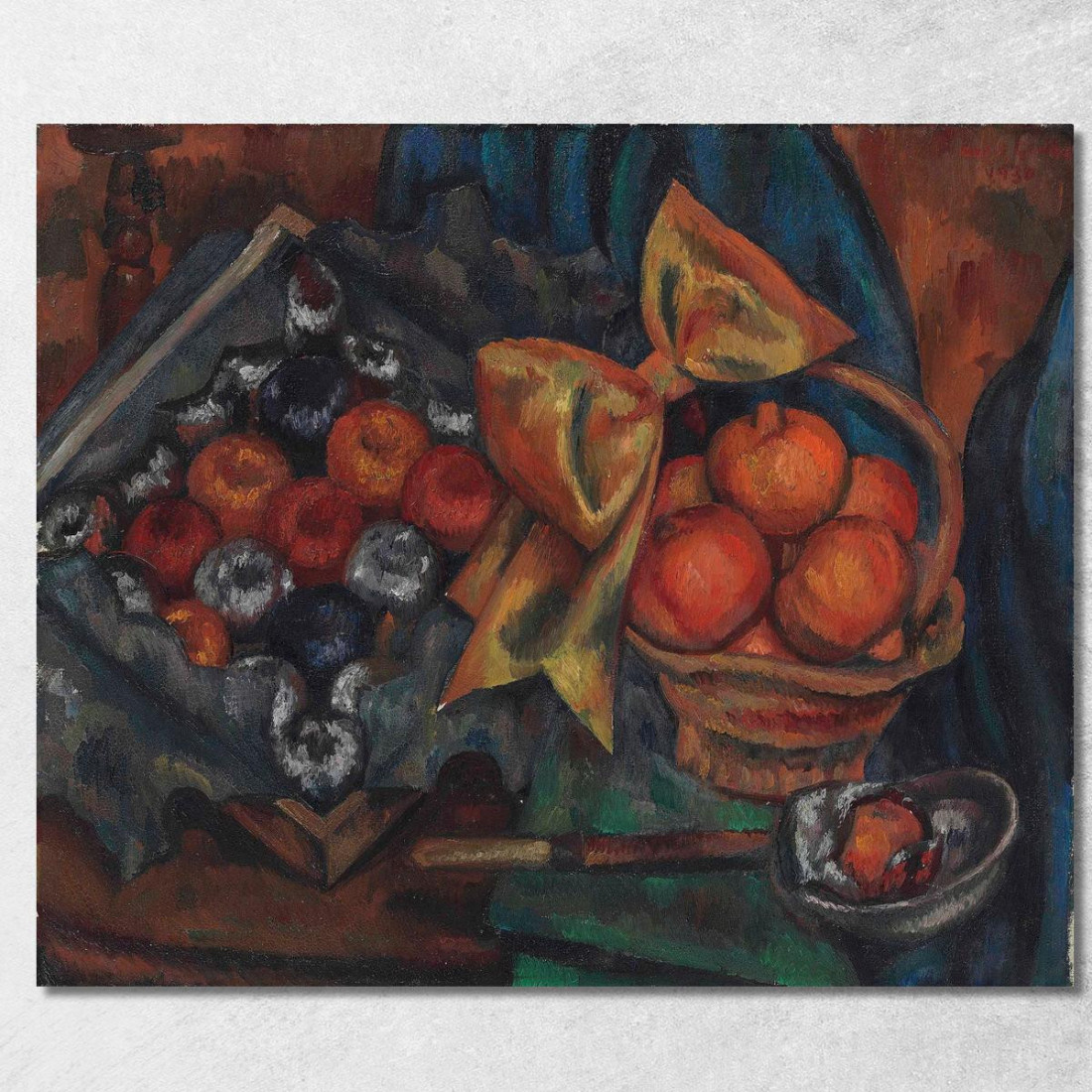 Natura Morta Con Melograni E Frutta Mark Gertler mgr24 quadro stampato su tela Natura Morta Con Melograni E Frutta Mark Gertler mgr24 quadro stampato su tela