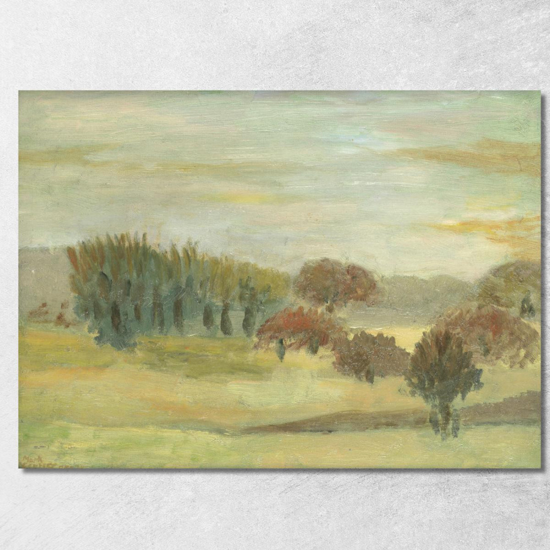 Alberi Al Sanatorio Di Banchory In Scozia Mark Gertler mgr35 quadro stampato su tela Alberi Al Sanatorio Di Banchory In Scozia Mark Gertler mgr35 quadro stampato su tela