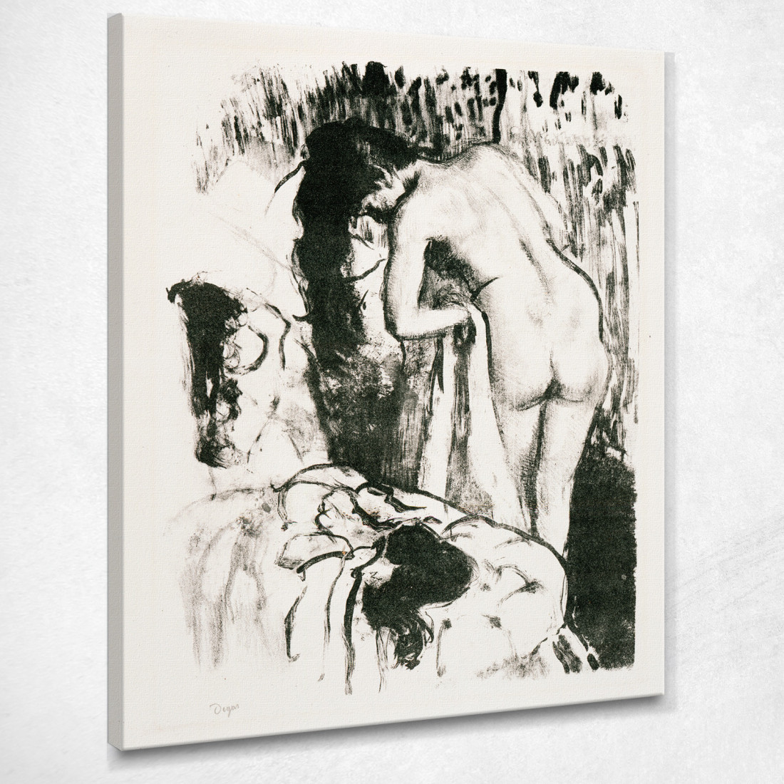 Donna Nuda In Piedi Asciugandosi Edgar Degas edg218 quadro stampato su tela Donna Nuda In Piedi Asciugandosi Edgar Degas edg218 quadro stampato su tela