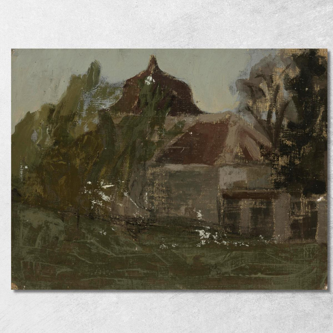 Paesaggio Con Casa Nikolai Triik ntr14 quadro stampato su tela Paesaggio Con Casa Nikolai Triik ntr14 quadro stampato su tela