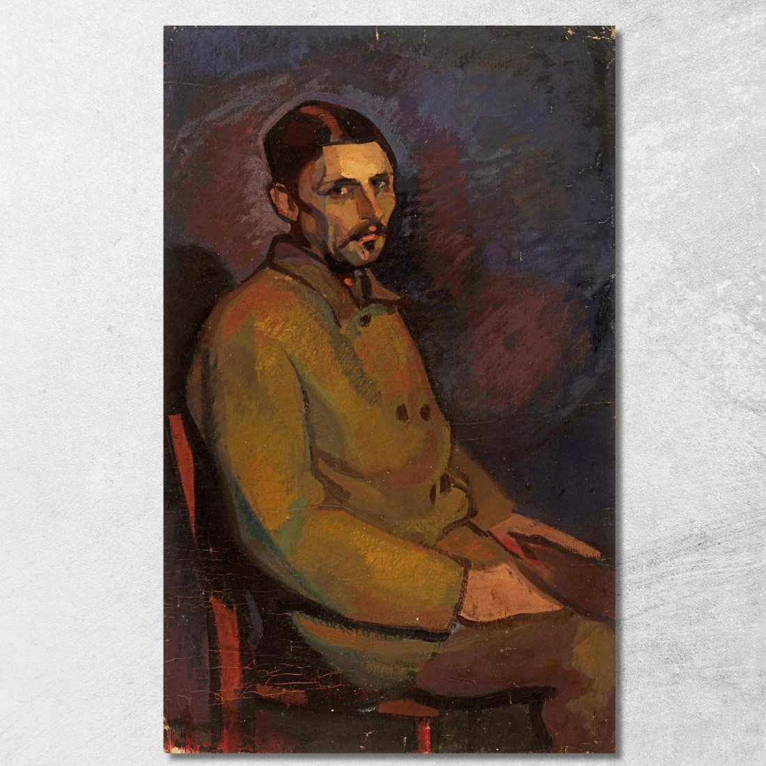 Ritratto Di Un Uomo Nikolai Triik ntr19 quadro stampato su tela Ritratto Di Un Uomo Nikolai Triik ntr19 quadro stampato su tela