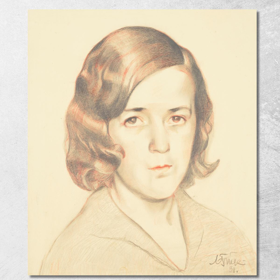 Sig.Ra. Ritratto Di L. Oras Nikolai Triik ntr34 quadro stampato su tela Sig.Ra. Ritratto Di L. Oras Nikolai Triik ntr34 quadro stampato su tela