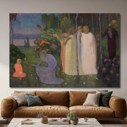 Composizione Per La Gioventù In Ascesa Nikolai Triik ntr47 quadro stampato su tela