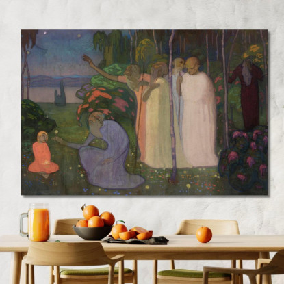 Composizione Per La Gioventù In Ascesa Nikolai Triik ntr47 quadro stampato su tela